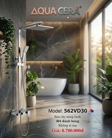 SEN CÂY NÓNG LẠNH INOX 304 ĐÁNH BÓNG 562VD30