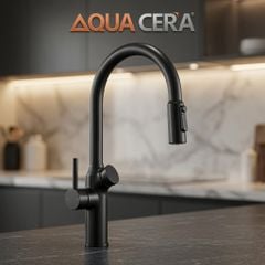 VÒI RỬA CHÉN (NÓNG LẠNH) ĐỒNG THAU MẠ - DÂY RÚT CẢM ỨNG - MK6281D