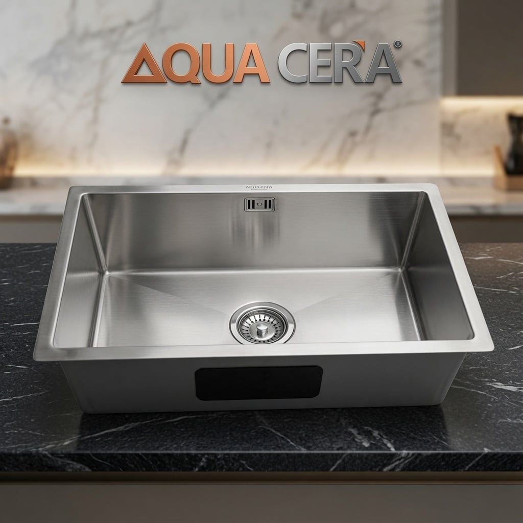 CHẬU RỬA CHÉN 1 HỘC INOX 304 - KÍCH THƯỚC 50X45