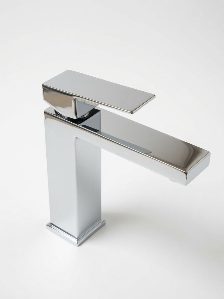 VÒI LAVABO (NÓNG - LẠNH ) INOX ĐÁNH BÓNG 304- 734B 2 TẤC