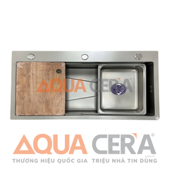 CHẬU RỬA CHÉN 304 PHỦ NANO XÁM - 78x46