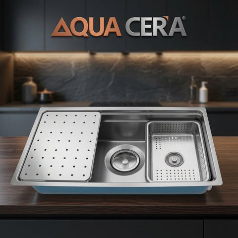 CHẬU RỬA CHÉN 1 HỘC - KÍCH THƯỚC 78X43