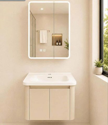 TỦ LAVABO KÍCH THƯỚC 60CM - KEM