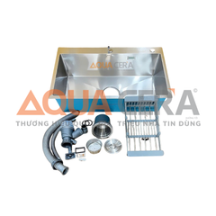 CHẬU RỬA CHÉN INOX 304 ĐÚC - 1 HỘC 80x50