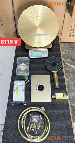 SEN ÂM TƯỜNG NÓNG LẠNH MẠ VÀNG 8115V