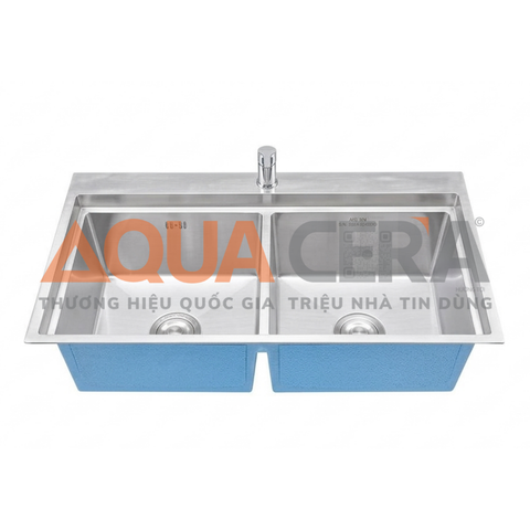 CHẬU RỬA CHÉN 2 HỘC INOX 304 - 8245DG