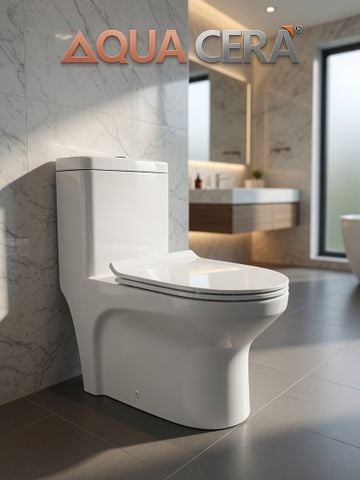 BỒN CẦU LIỀN KHỐI TRẮNG 828