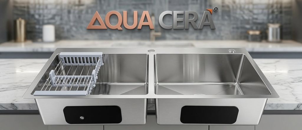 CHẬU RỬA CHÉN 2 HỘC INOX 304 - KÍCH THƯỚC 82X45