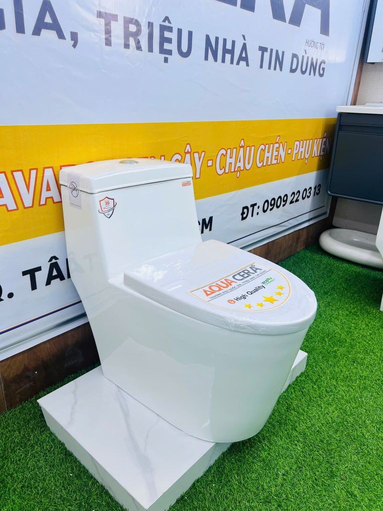 BỒN CẦU LIỀN KHỐI TRẮNG 909