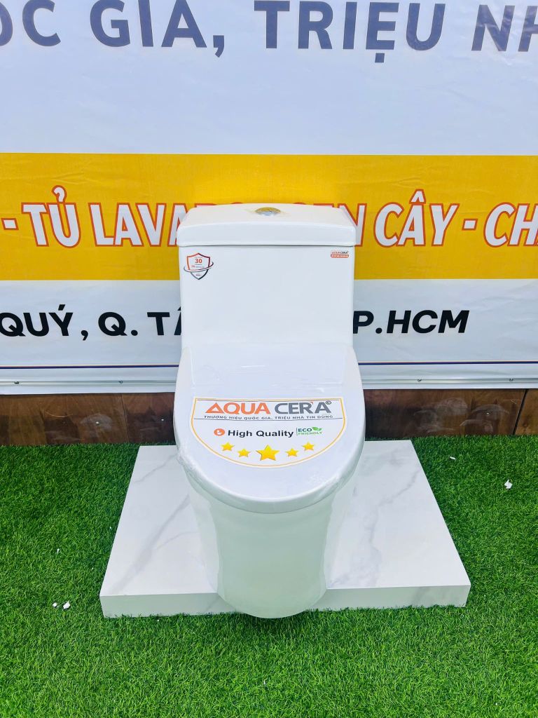 BỒN CẦU LIỀN KHỐI TRẮNG 909