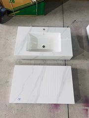 bàn đá 2T tràn viền bóng 80*50 ( kèm ke đỡ, gương led )