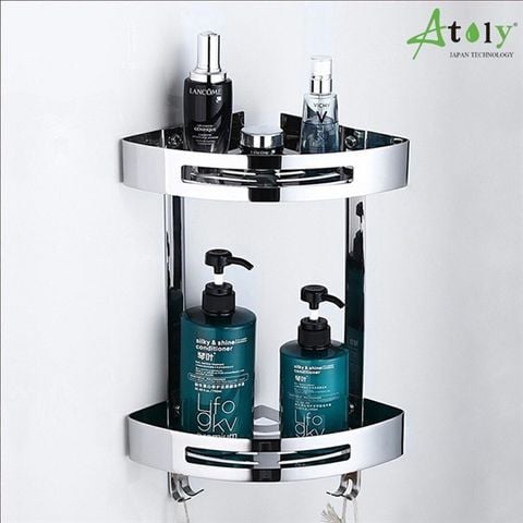 Kệ Góc Inox 2 tầng