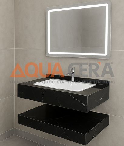 BÀN ĐÁ 2 TẦNG TRÀN VIỀN - BDD08TV 80*50