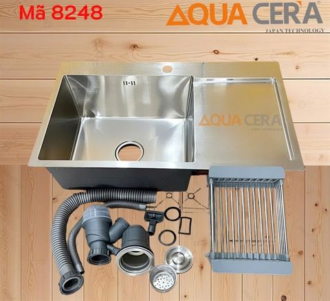 Chậu chén 1 hộc 1 cánh 8248