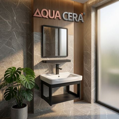 TỦ KỆ LAVABO KÍCH THƯỚC 50x36cm - D50