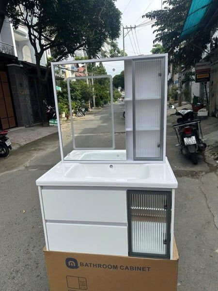 TỦ LAVABO KÍCH THƯỚC 80x50 - TUP6-80 TRẮNG