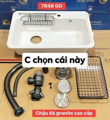 CHẬU ĐÁ GRANITE CAO CẤP  7848 GO