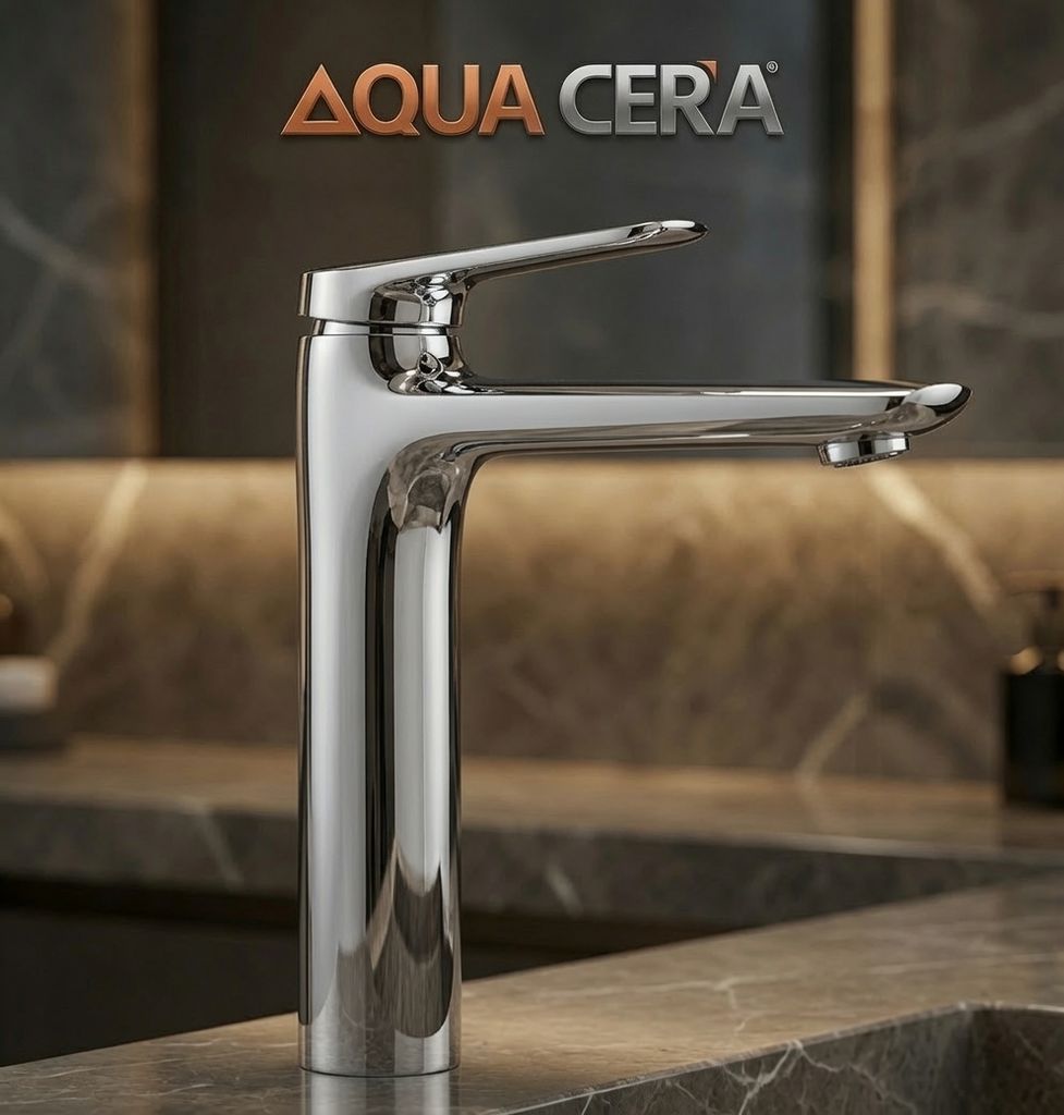VÒI LAVABO (NÓNG - LẠNH) ĐỒNG THAU - 3 TẤC - MK2101BX