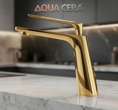 VÒI LAVABO (NÓNG - LẠNH ) ĐỒNG THAU 2 TẤC - MK2103AB