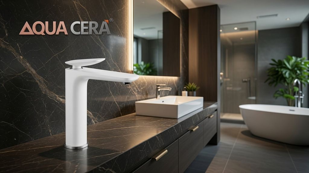 VÒI LAVABO (NÓNG - LẠNH ) ĐỒNG THAU 2 TẤC - MK2106AB