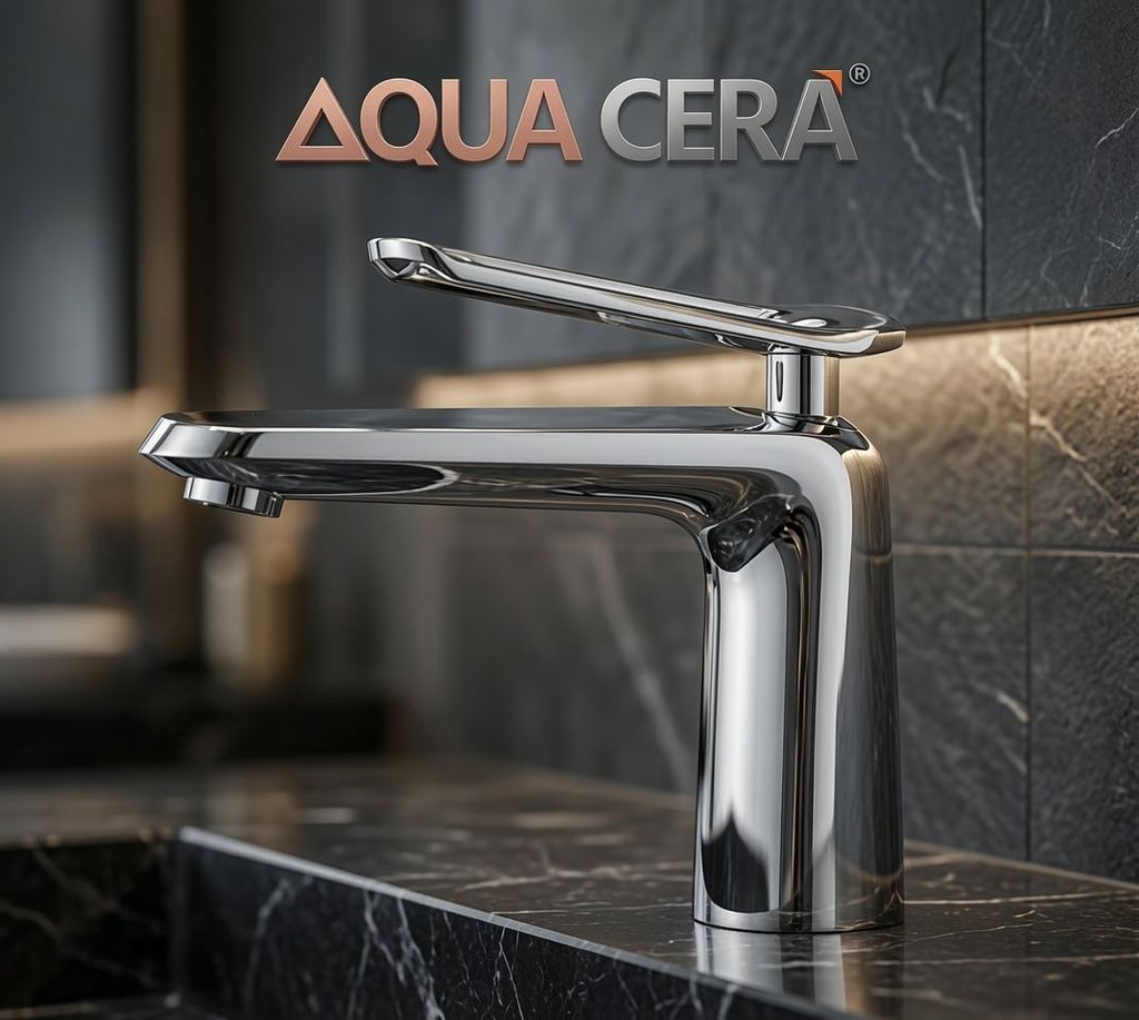 VÒI LAVABO (NÓNG - LẠNH ) ĐỒNG THAU - 2 TẤC - MK2108AD