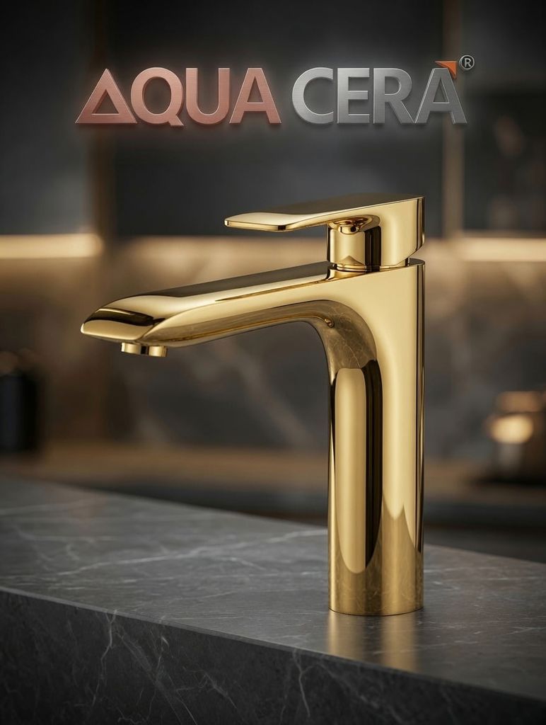 VÒI LAVABO (NÓNG - LẠNH ) ĐỒNG THAU - 3 TẤC - MK2110BV