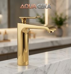 VÒI LAVABO (NÓNG - LẠNH) ĐỒNG THAU - 3 TẤC - MK2201BB