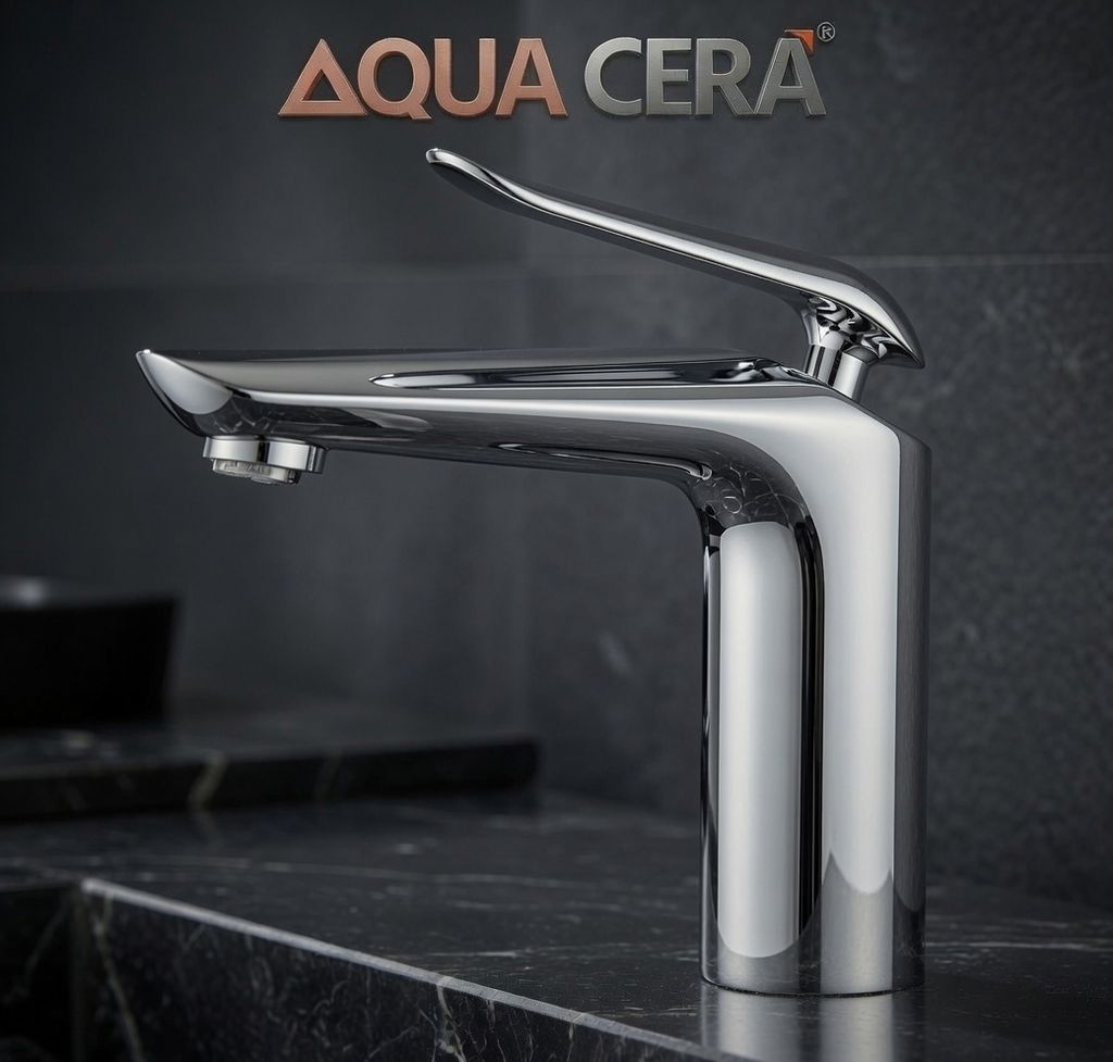 VÒI LAVABO (NÓNG - LẠNH ) ĐỒNG THAU - 2 TẤC - MK2243AX
