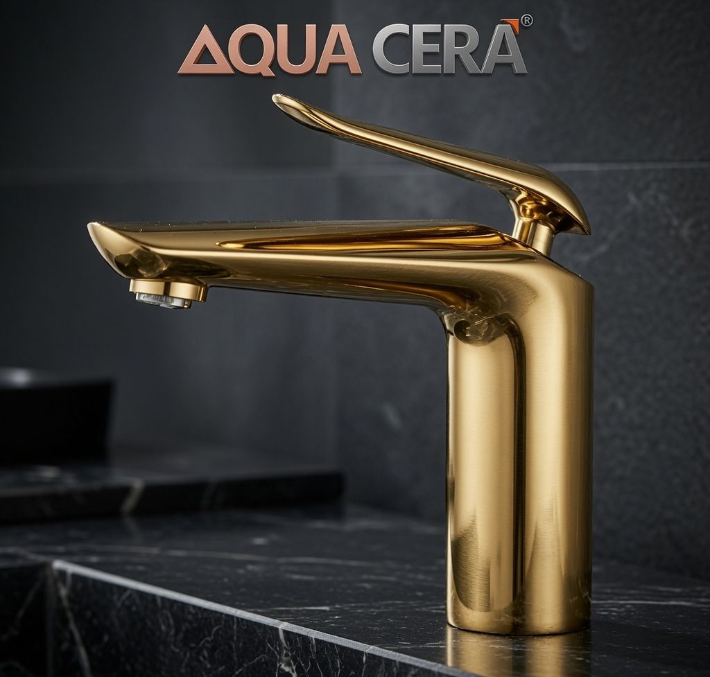 VÒI LAVABO (NÓNG - LẠNH ) ĐỒNG THAU - 2 TẤC - MK2243AX