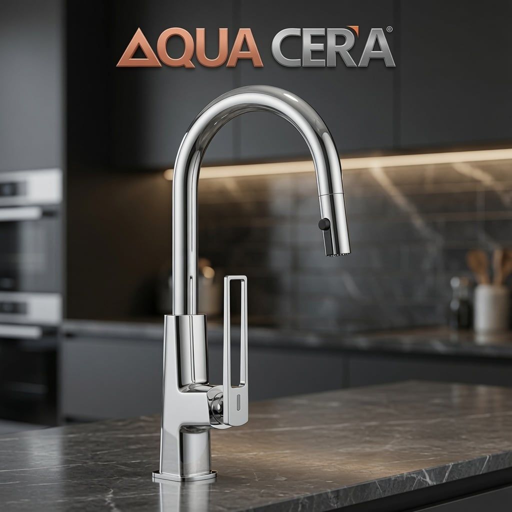 VÒI RỬA CHÉN (NÓNG LẠNH) CHÉN RÚT ĐỒNG THAU  - MK6101D