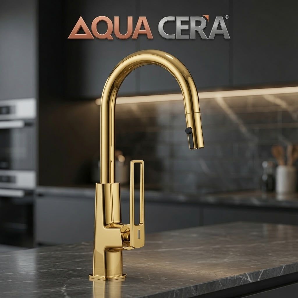 VÒI RỬA CHÉN (NÓNG LẠNH) CHÉN RÚT ĐỒNG THAU  - MK6101D
