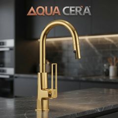 VÒI RỬA CHÉN (NÓNG LẠNH) CHÉN RÚT ĐỒNG THAU  - MK6101D