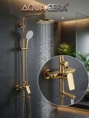SEN CÂY NÓNG LẠNH ĐỒNG THAU MK 8034V