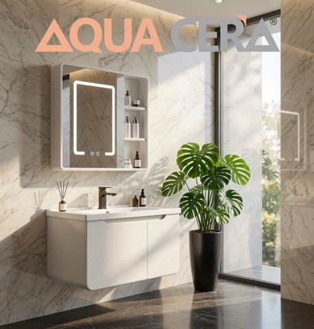 TỦ LAVABO KÍCH THƯỚC 80x50 - TUP2-80 TRẮNG