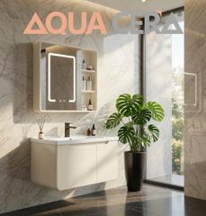 TỦ LAVABO KÍCH THƯỚC 60x50 - TUPVC3-60 MÀU KEM