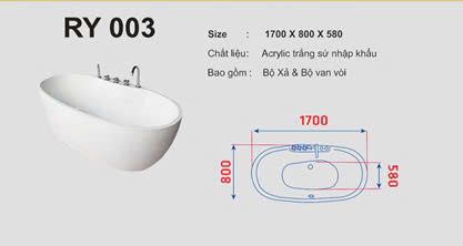 BỒN TẮM RY003