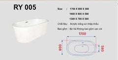 BỒN TẮM RY005