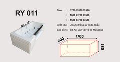 BỒN TẮM RY011