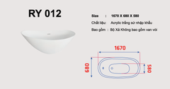 BỒN TẮM RY012