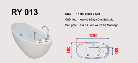 BỒN TẮM RY013