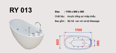 BỒN TẮM RY013