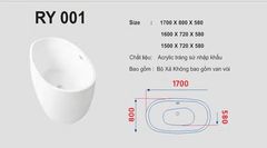 BỒN TẮM RY001