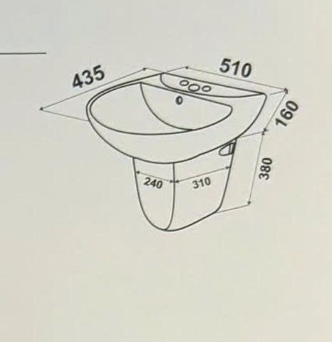LAVABO TREO TƯỜNG - L04