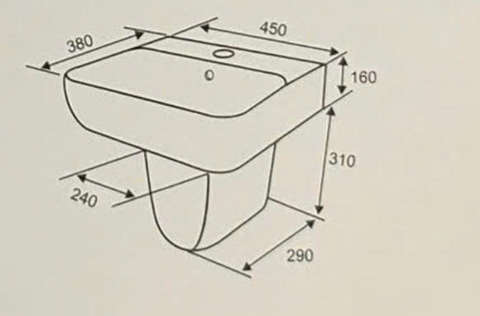 LAVABO TREO TƯỜNG - LA09