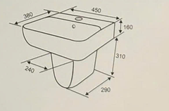 LAVABO TREO TƯỜNG - LA09