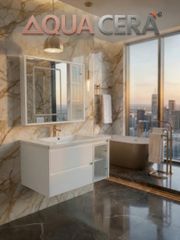TỦ LAVABO KÍCH THƯỚC 80x50 - TUP6-80 TRẮNG