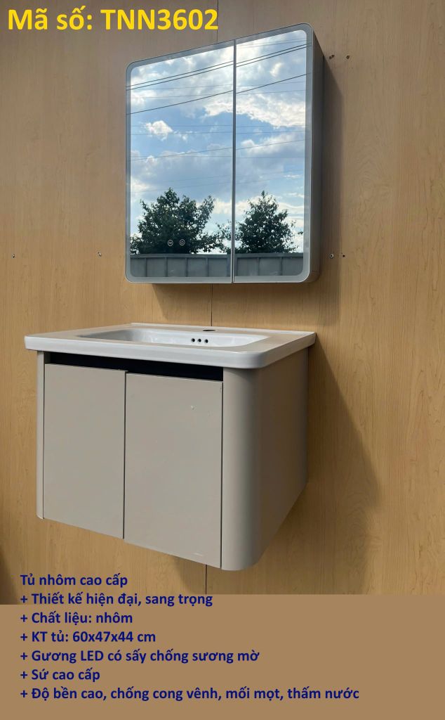 TỦ LAVABO KÍCH THƯỚC 60x47 - TUA3602-60