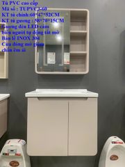 TỦ LAVABO KÍCH THƯỚC 60x50 - TUPVC3-60 MÀU KEM