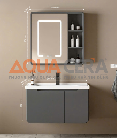 TỦ LAVABO KÍCH THƯỚC 80x50 - TUPVC8-80