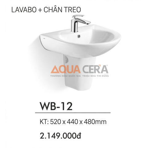 LAVABO TREO TƯỜNG - WB-12